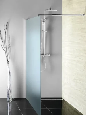 Odeslání Ihned Aqualine WALK-IN zástěna jednodílná k instalaci na zeď, 700x1900 mm, sklo Brick WI070